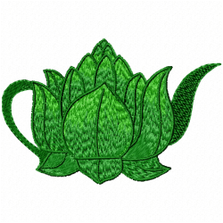 Teapots Embroidery Design 4 Teapots Embroidery Design 4